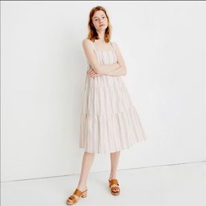 Madewell Rainbow Tiered Cotton Sundress Size 4